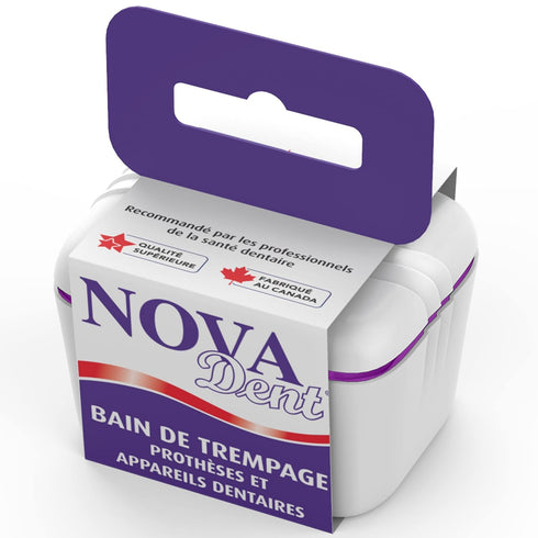 Dentures Cleaner Soaking Bath – Cleaning Container for Dental Appliances’ Solution (Classic)...