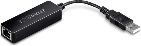 TRENDnet USB 2.0 to 10/100 Fast Ethernet LAN Wired Network Adapter for MacBook, TU2-ET100, ChromeBook, Windows 8.1 and Earlier, Linux, and Specifi...