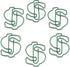 Money Dollar Sign $ Shaped Paper Clips Great for Paper Clip Collectors or Office Gift - Comes in Round Tin with Lid and Gift Box (100 Count Green)...