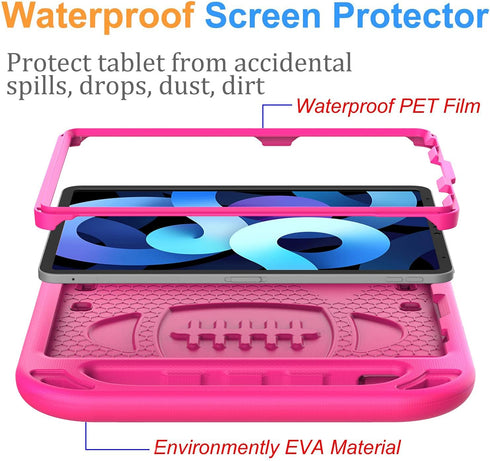 BMOUO Kids Case for iPad Air 5th Generation 2022/iPad Air 4th Generation 2020/Pro 11, iPad Air 5/4 Case,Built in Screen Protector, Shockproof Hand...