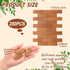 200 Pcs Miniature Dollhouse Flooring Mini Wooden Dollhouse Floor Boards 1 12 Scale Dollhouse Accessories Geometric Bamboo Doll House Furniture Woo...