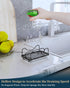 Consumest Sponge Holder for Kitchen Sink, Movable Sink Caddy for Countertop Organizer, 304 Stainless Steel Sink Sponge Holder with Detachable Drip...