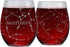 Greenline Goods Sagittarius Stemless Wine Glasses Zodiac Sagittarius Set Hand Etched 15 oz (Set of 2) - Astrology Sign Glassware...