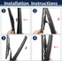 X AUTOHAUX Rear Windshield Wiper Blade Arm Set for Buick Encore 2012-2016 2018-2022...