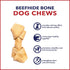 Pet Factory American Beefhide 4-5" Knotted Bones Dog Chew Treats - Chicken Flavor, 8 Count/1 Pack...