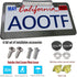 AOOTF License Plate Frame with Light Bar Assembly- License Plate Light Lamp Bulbs & Aluminium Carbon Fiber Car Tag Holder Mount Kit for Truck SUV ...