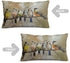 ITFRO Set of 2 Hand-Painted Oil Painting Rustic Forest Wildlife Birds Tree Branches Waist Lumbar Cotton Linen Throw Pillow Case Cushion Cover Long...