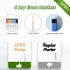 JJPRO Non-Magnetic Dry Erase Chore Chart Whiteboard for Fridge-Chore Chart for Multiple Kids- Clings to All Smooth Surfaces(e.g. Stainless Steel F...