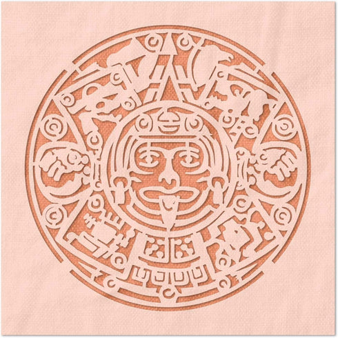 Stencil Stop Mayan Emblem Stencil - Reusable for DIY Projects, Painting, Drawing, Crafts - 14 Mil Mylar Plastic (12 x 12 inches)...