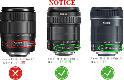 EW-73B Lens Hood Shade for Canon EF-S 18-135mm f/3.5-5.6 is(Not is USM),18-135mm f/3.5-5.6 is STM(Not USM),EF-S 17-85mm f/4.5-5.6 is USM SLR Lens,...