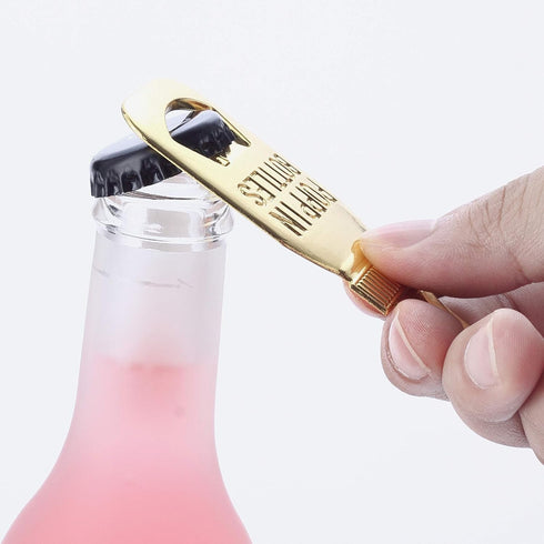 YFS 6 Pcs White Bottle Opener Baby Shower Return Gifts for Guest, Rose Gold Feeding Bottle Opener Wedding Favors ,Super cute Party Favors Gift...