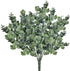 Supla 3 Pcs Realistic Eucalyptus Leaves Bushes Artificial Greenery Stems Faux Eucalyptus Branches in Grey Green 14.6" Tall for Vase Bouquets Wreat...
