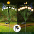 Firefly Lights Solar Outdoor Green Stem Twinkle,Swaying Garden Lights with Leaves,Landscape Path Light,Weatherproof Flickering Bubble Path Décor f...