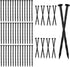 Ryaco Landscape Stakes Black Garden Anchoring Spikes for No Dig Landscape Edging (30)...