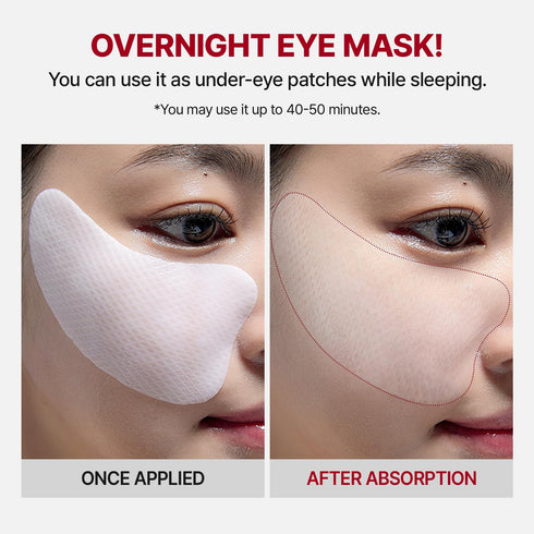 Mega Under Eye Masks (4 Pairs), Wrinkle-Fit Tangle Eye Patch, Korean Eye Mask for Puffiness, Dark Circles, Under Eye Bags, Anti-Wrinkle, Korean Sk...