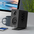 SW601 Metal Desktop Speakers Stands for Compact 2''-3'' Speakers, Tilted Steel Damping Foam Padding for Computer PC Tabletop Monitor Speakers, Rec...