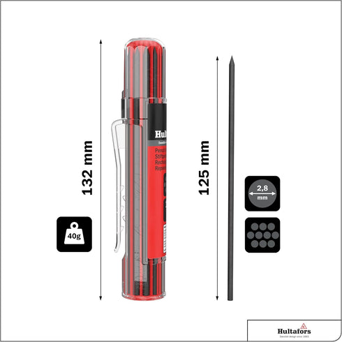 Hultafors Tools 650110 Dry Marker Refills HRD G*, Graphit...