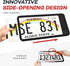 Aujen Silicone License Plate Frames, 1 Pack Black Side-Opening License Bracket Holder with Easy Installation, License Plate Frame Without Obstruct...