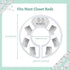 Baby Nest Designs Closet Dividers for Baby Clothes - 7X Baby Clothing Size Age Dividers from Newborn Infant to 24 Months - Grey Animals Baby Cloth...