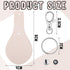 20 Pcs Leather Keychain Blank Craft Kit PU Leather Key Fob Swivel Hook Key Ring for Stamping Laser Engraving...