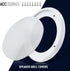 Facmogu 2PCS 8in White Ceiling Speaker Covers, Surface Mount Speaker Grill Mesh Round Speaker Grille Woofer Car Speaker Grill Cover Guard Protecto...