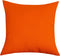 TangDepot Handmade Decorative Solid 100% Cotton Canvas Throw Pillow Covers/Pillow Shams, (26"x26", Orange)...