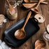 DDJSJ Teak Kitchen Utensils,Colander Ladle Skimmer Scoop Kitchenware Scoop Dipping Big Wooden Rice Long Handle Natural Utensils Handcrafted Cutler...