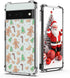 Christmas Clear Phone Case for Google Pixel 6a, Christmas Gingerbread Man Pattern Case Cover Soft Slim Shockproof Cover Boys Girls Phone Case for ...