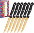 KITWARE Gold Steak Knives Set of 6 pcs with Gift Box, 4.5 inch Stainless Steel Steak sets, Serrated Edge Metal Knife Sets for Dinner Table, Knife ...