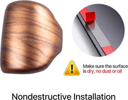 AntBooBoo for Honda CRV CR-V 2017 2018 2019 2020 2021 2022 Gear Shift Knob Cover Peach Wood Grain Interior Decoration for CR V (Gear Shift Knob Co...