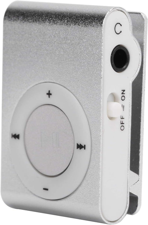 Sport MP3 Players with Clip, Portable Music Player, Screenless MP3 Players, Mini MP3 Player with Earphone and USB Cable(Silver)...