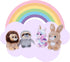 My OLi 5" Plush Toys Set Stuffed Animals Bundle of Fairy Tale Animal Toys Unicorn,Lion,Rabbit and Sloth Stuffed Animals Pack of 4 for Babies Kids ...