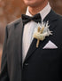 Dried Flowers Boutonnieres Set of 2 for Men Boho Fall Wedding Grooms Buttonhole Rustic Best Man Pampas Grass Dry Flower Decoration (Beige)...