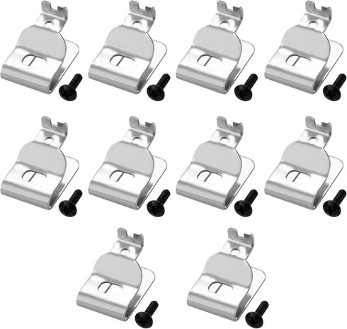10 Packs Belt Clips for Dewalt, 304 Stainless Steel Drill Belt Clip Hook with Screws for Dewalt N268241, Drill Tool Clips Fit for Dewalt 20V Power...