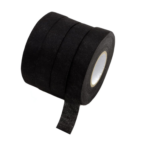 Wiring Harness Tape 19 mm X 15m, Black Chemical Fiber Cloth High Temp Wire Harness Wrapping Tape for Auto Electrical Wrap, Protection, Insulation,...