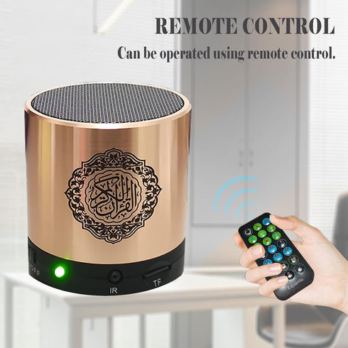 Quran Speaker - Portable, Sound, Multilingual, with AZAN Function - Ideal for Prayer, Meditation, and Learning, Remote Control, 16 Reciters and 16...
