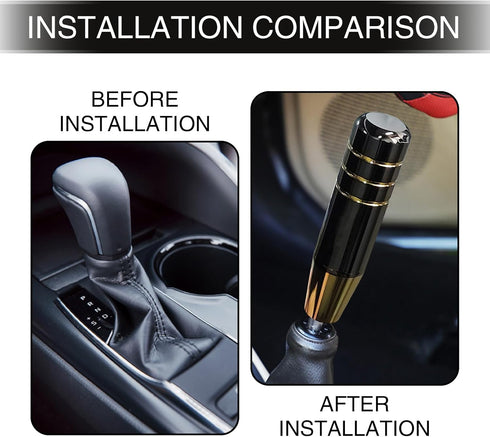 Pack-1 Car Gear Shift Knob, 7In x 1.2In x 0.8In Car Shifter Stick, Universal Automobile Interior Accessories, for Most Manual Cars, Trucks and Van...