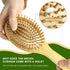 MRD Hair brush, Natural Bamboo Paddle Detangling Hairbrush, Massage Scalp Thick/Thin/Curly/Dry Hair For Women & Men Yellow...
