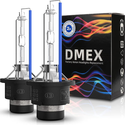DMEX D2S - 35W - 6000K Cool White Xenon Headlight HID Bulbs 85122 66240 66040 66240CBI Replacement - Pack of 2(Not fit Halogen Headlight Assembly)...