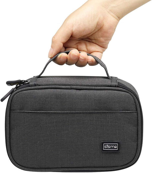 sisma Tech Travel Organizer Small Electronic Accessories Carrying Bag for Cables Phone Chargers Power Cords Earbuds Adapter, Special Edition...