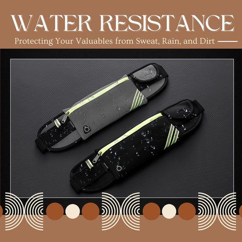 USHAKE Running Belt with Bounce-Free Pouch for iPhone and Samsung Galaxy - Ideal for Running, Walking, Cycling, and Gym Workouts...