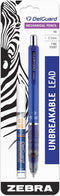 Zebra Pen DelGuard Mechanical Pencil with Lead Refill, Fine Point, 0.5mm, Blue Barrel, Standard #2 HB Lead, Refillable, 1-Pack...