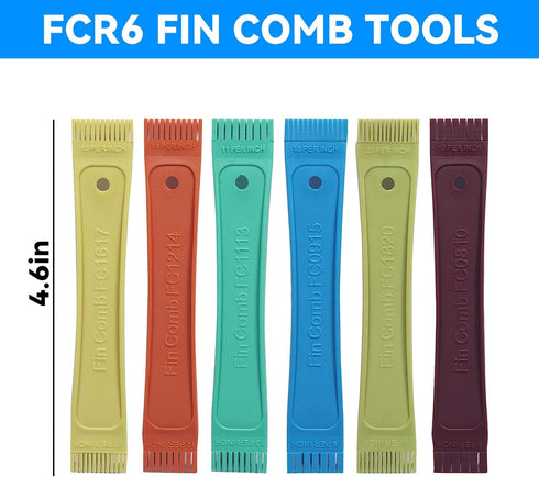 5Pcs Air Conditioner Condenser Fin Comb,Radiator Comb Tool Condenser Coil Ac Fin Comb Straightener,for Refrigerators,Automobiles,Evaporators,Compu...