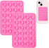PKYAA 2 Pack Silicone Suction Phone Case Adhesive Mount, Strong Grip Holder for Selfies and Videos, Hands-Free Sticky Phone Grip for iPhone and An...