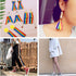 50 Yards Rainbow Ribbon Grosgrain Ribbons for Gift Wrapping Jewelry Making DIY Crafts Party Favors (10mm)...