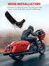 Amazicha Saddlebag Latch Kit Stainless Steel Saddle Bag Lifter Gloss Black fit for Harley Davidson Touring Street Glide Electra Glide Road King Ro...
