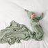 Large Rayon Jersey Knitted Swaddle Blanket for Baby, Soft Stretchy Receiving Blanket for Newborns with Hat, Large 47 x 47 inches (Sage)...