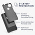 kwmobile Case Compatible with Google Pixel 4a Case - TPU Silicone Phone Cover with Soft Finish - Black Matte...