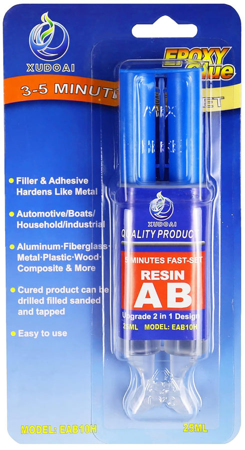 Epoxy Resin, 0.85-Fluid Ounce Metal Epoxy Adhesives, High Viscosity and Strong Epoxies Multi-Purpose Epoxy Glue Instant Repair Wood, Plastic, Glas...