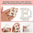52 Pcs Pearl Letter Patches, Self Adhesive A-Z Glitter Alphabet Patches Bling Rhinestone Letter Patches with Rhinestone Sticker for Craft Bags Hat...